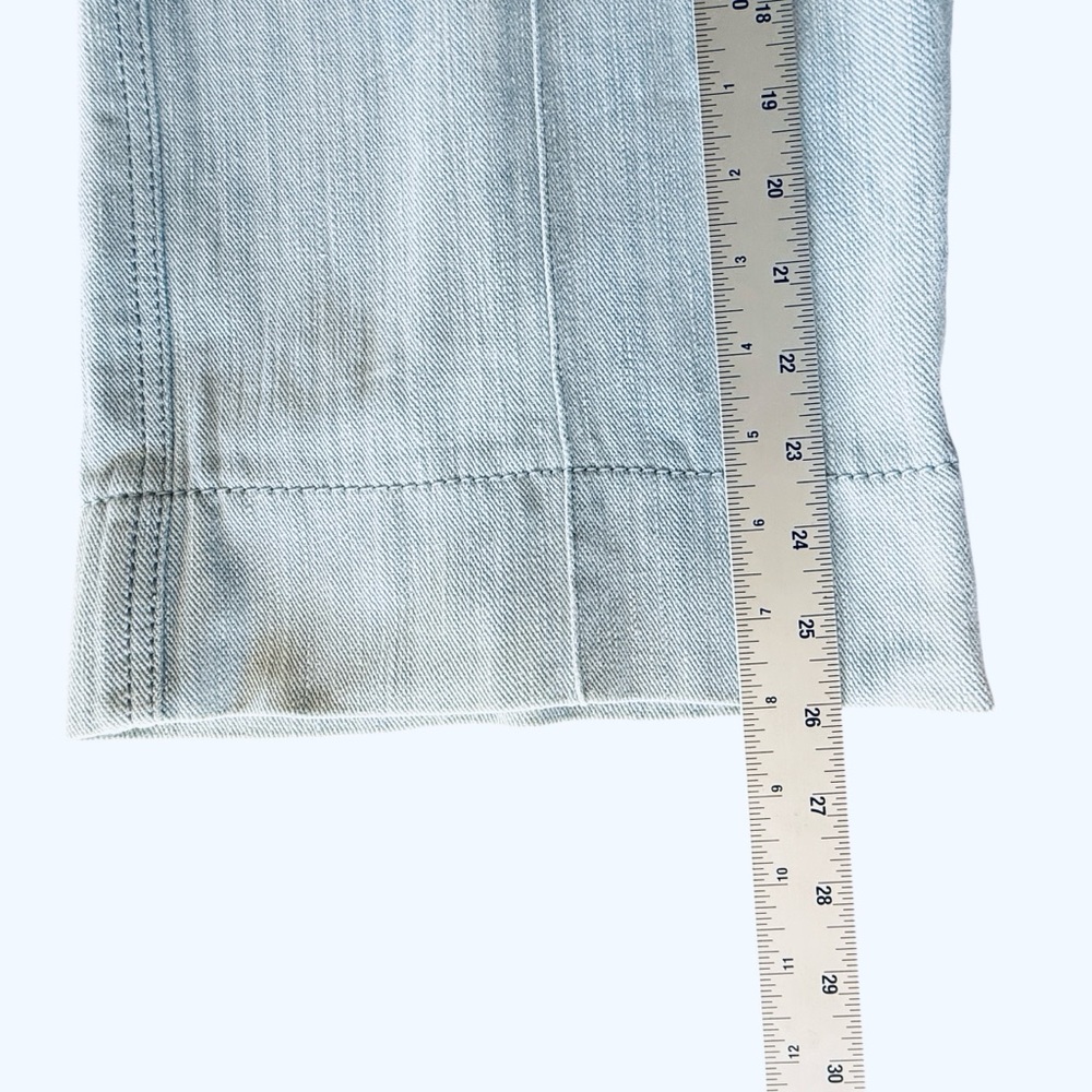 Akris Punto Chieko High-Rise Wide Leg Denim Jeans Women’s Size 8 - Picture 15 of 16